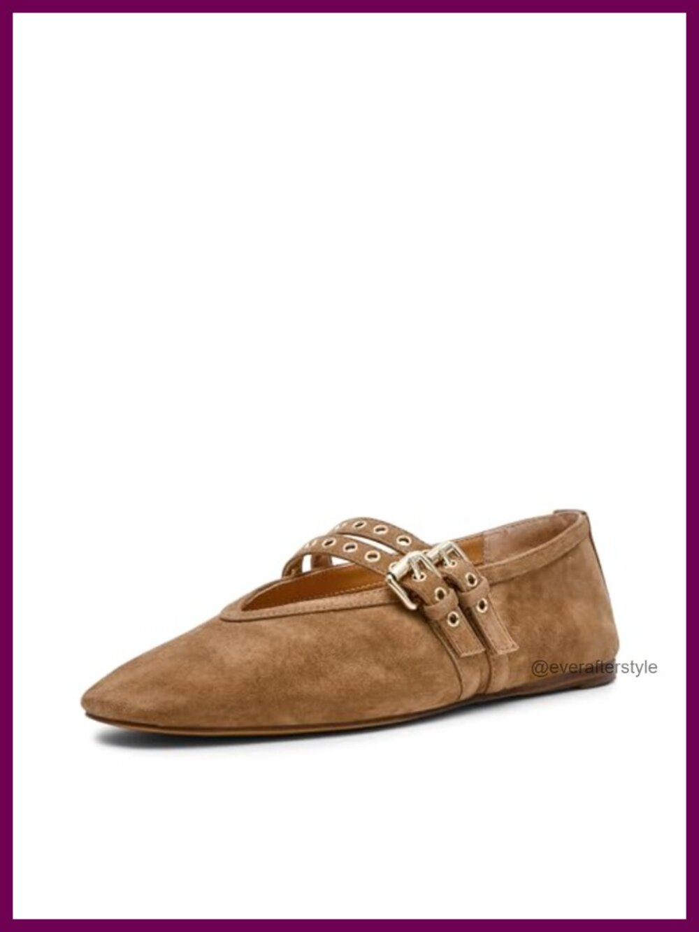 Lydia Ballet Flat Suede Closed Toe Pull-On Casual